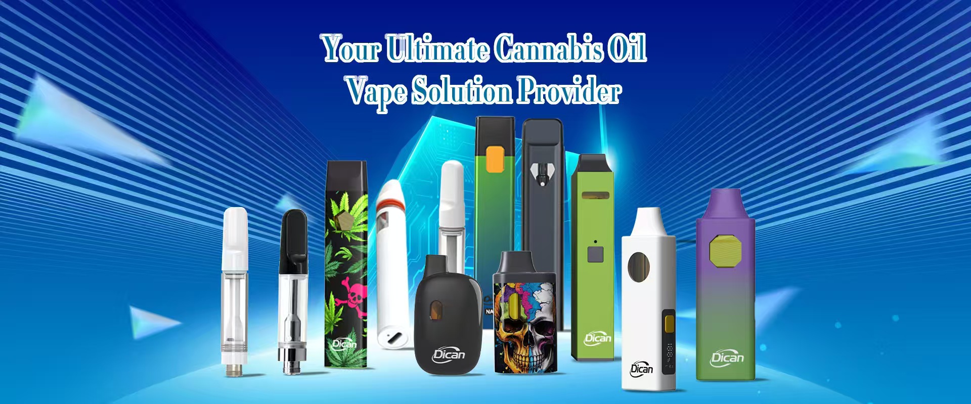 Fabricant OEM Vape OEM jetable de l'huile de cannabis en porcelaine - Vape DiCan